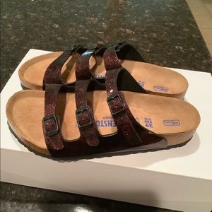 Birkenstock Florida soft footbed Metallic sandals size EU 39 regular width